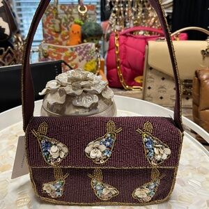 NWT Anthropology Beaded Handbag So Nice!